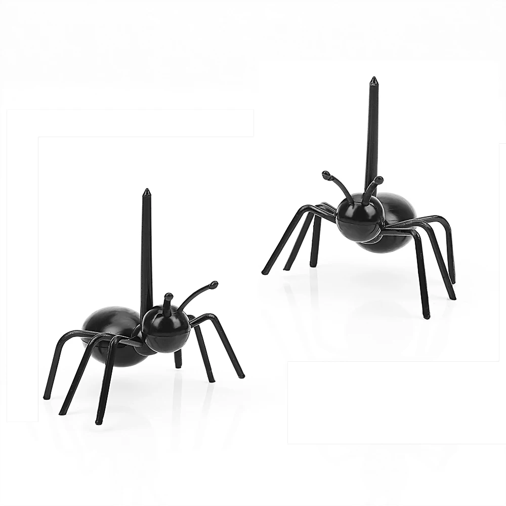

12pcs/set Interesting Ant Fruit Fork Decoration Multiple Tableware Reusable Food Grade ABS Fruit Snack Cake Dessert Forks