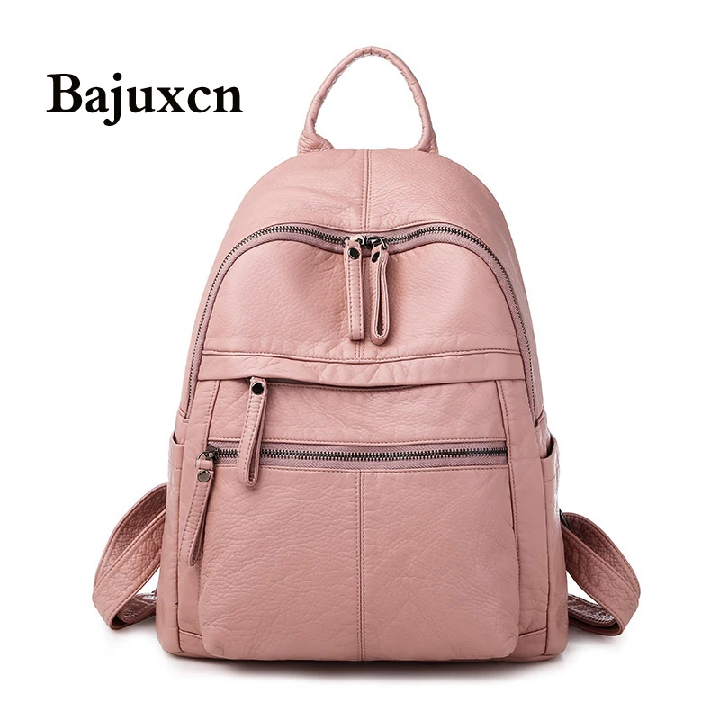 Женский рюкзак 2020 Новая Большая вместительность мягкая искусственная кожа