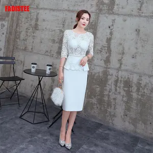 Женское кружевное платье, белое короткое платье с отделкой жемчугом, большого размера