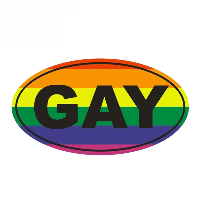 

Personality GAY EURO OVAL Funny PVC Decal Car Sticker,15cm*8cm