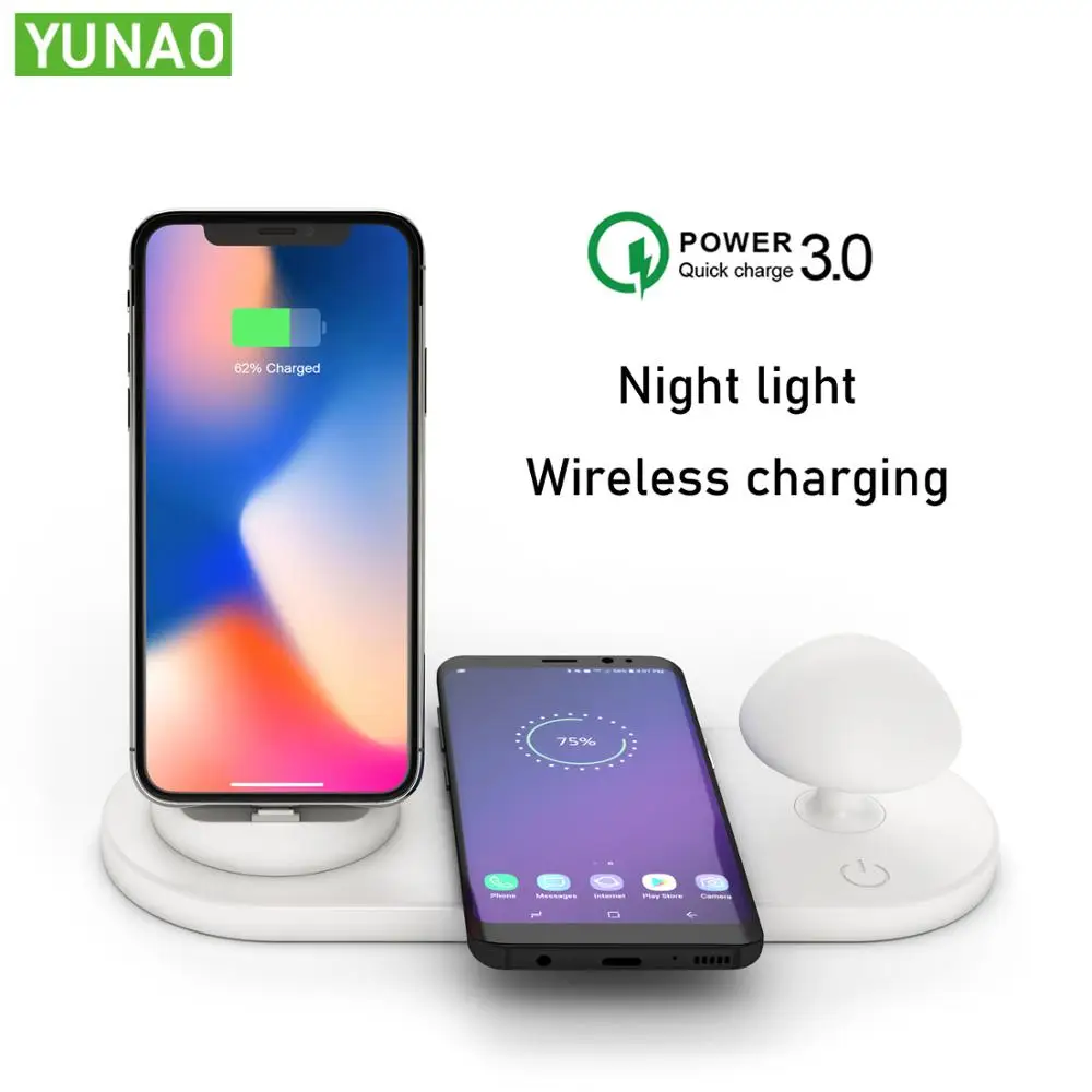 YUNAO BX373 Универсальное зарядное устройство для мобильного телефона 18 Вт Быстрая зарядка 3,0 сертификация безопасности США ЕС вилка для всех мобильных телефонов