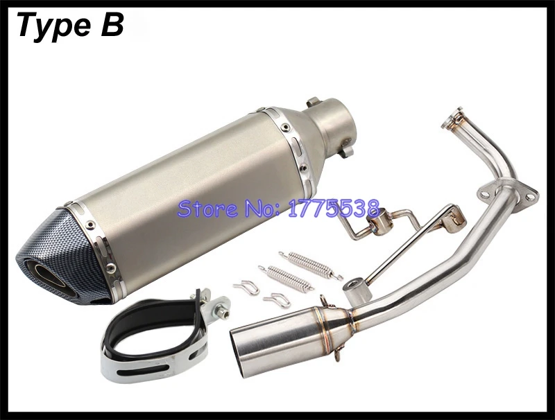 Выхлопной глушитель мотоцикла полная система Соединительная труба для Honda PCX 125 150