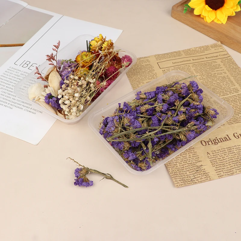 

1 Box Real Dried Flower Dry Plants For Aromatherapy Candle Epoxy Resin Pendant Candle Making DIY Candle Aromatherapy Accessories