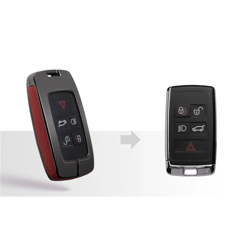 Кожаный чехол брелок для дистанционного ключа из сплава подходит Land Rover Range 2018