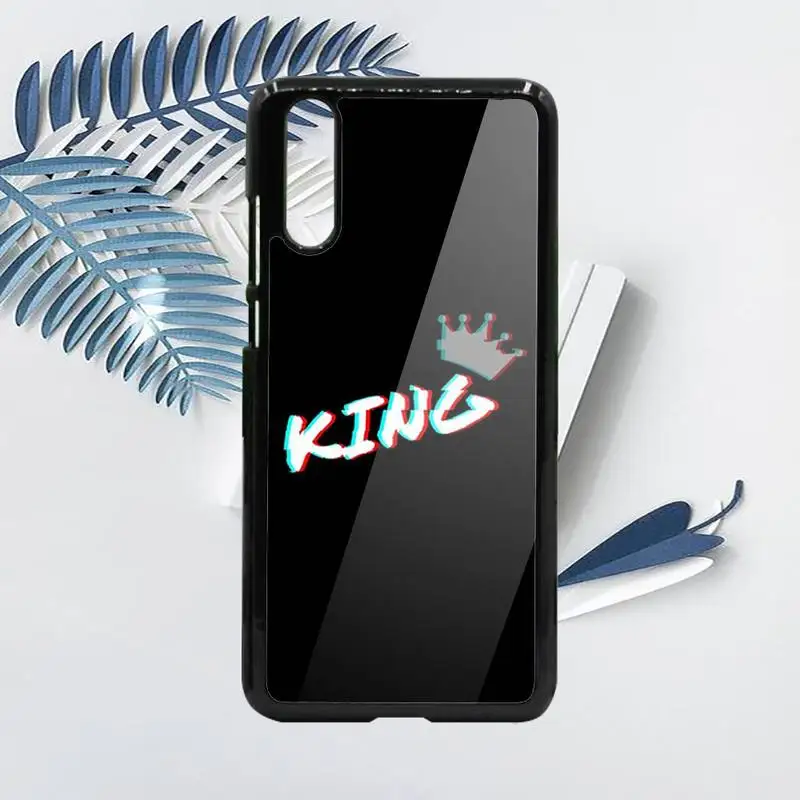 

king and queen Crown pattern Phone Case PC For Samsung galaxy S note 8 9 20 10 e lite2019 plus pro ultra