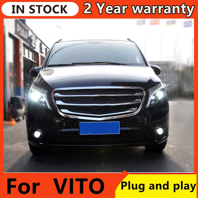 Фары для автомобиля Benz VITO 2013-2019 DRL дневные ходовые огни передняя фара