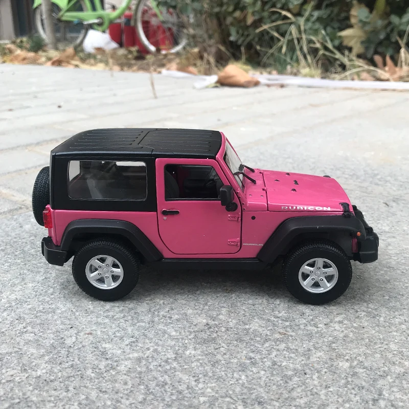 Welly 1/24 1:24 весы 2007 Jeep Wrangler внедорожник автомобиль литье под давлением дисплей