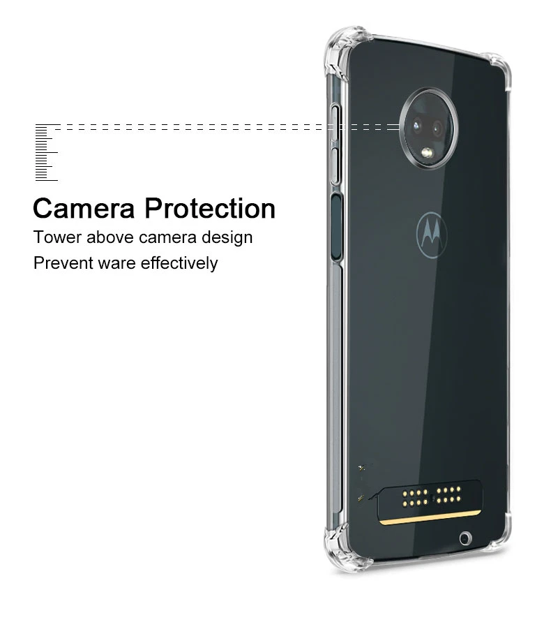 Противоударный чехол накладка из силикона и ТПУ для Motorola Moto E6 G7 G6 G5 G5S G4 E4 E5 C Plus Z2 Z3