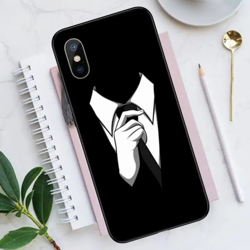 

Lion Man Suit Tie Shirt animal Phone Case for iPhone 11 12 pro XS MAX 8 7 6 6S Plus X 5S SE 2020 XR Luxury shell funda coque