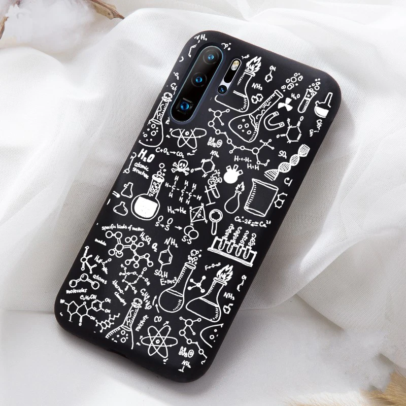 18 Мягкий матовый чехол из ТПУ с узором для huawei P20 P20Lite P20Pro Honor10, чехол с мультяшным сердечком, задняя крышка для Huwei Honor 20 P30Lite - Цвет: 18