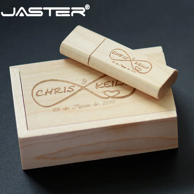 USB-флеш-накопитель JASTER деревянный с коробкой 4/8/16/32 ГБ | Компьютеры и офис