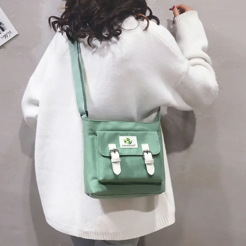 

2020 Women School Bags Chest Bags Fashion Casual Tote Girls Outdoor Canvas School Bags Handbag Zipper Messenger crossbody Bags