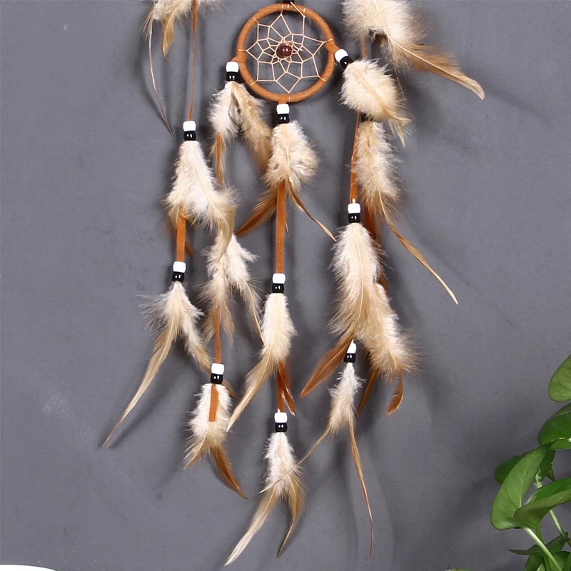 Винтажное украшение для дома ретро перо Ловец снов перья искусственное плетение