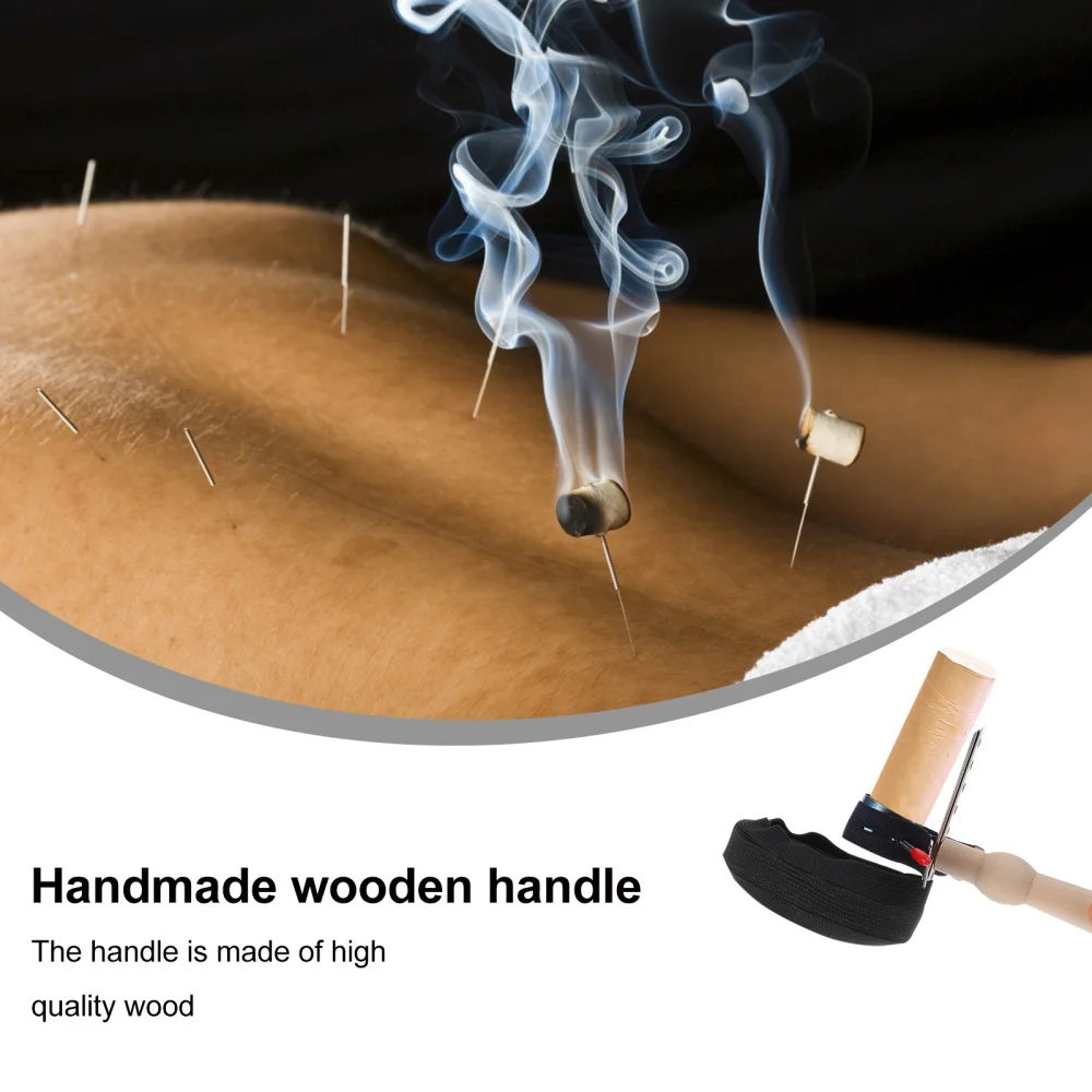 

1 Set Moxa Stick Holder Moxibustion Tool Moxa Roll Fixing Tool Handheld Rack