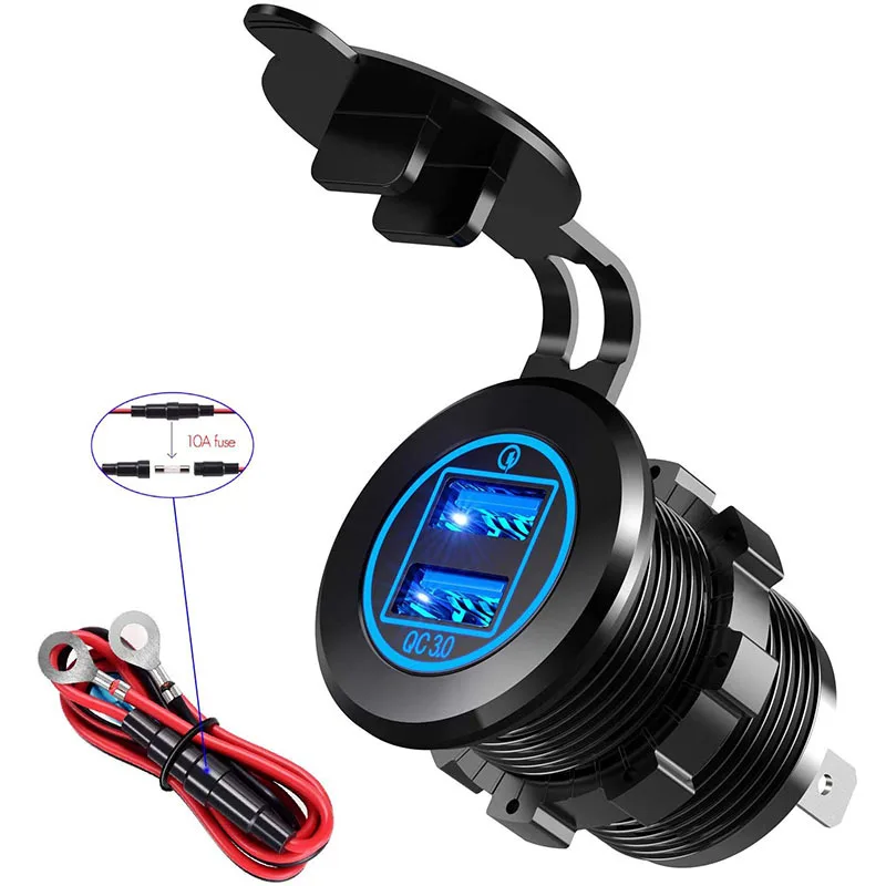 Автомобильное зарядное устройство с двумя USB портами 36 Вт 3 0 в| |