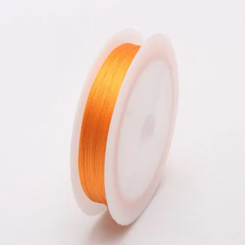Orange 010 1roll/lot 0.3/0.5/0.7/1.0MM Mixed multicolor options Nylon Thread line/wire/rope choker earrings Bracelet necklace jewelry makin - Цвет: Orange 010