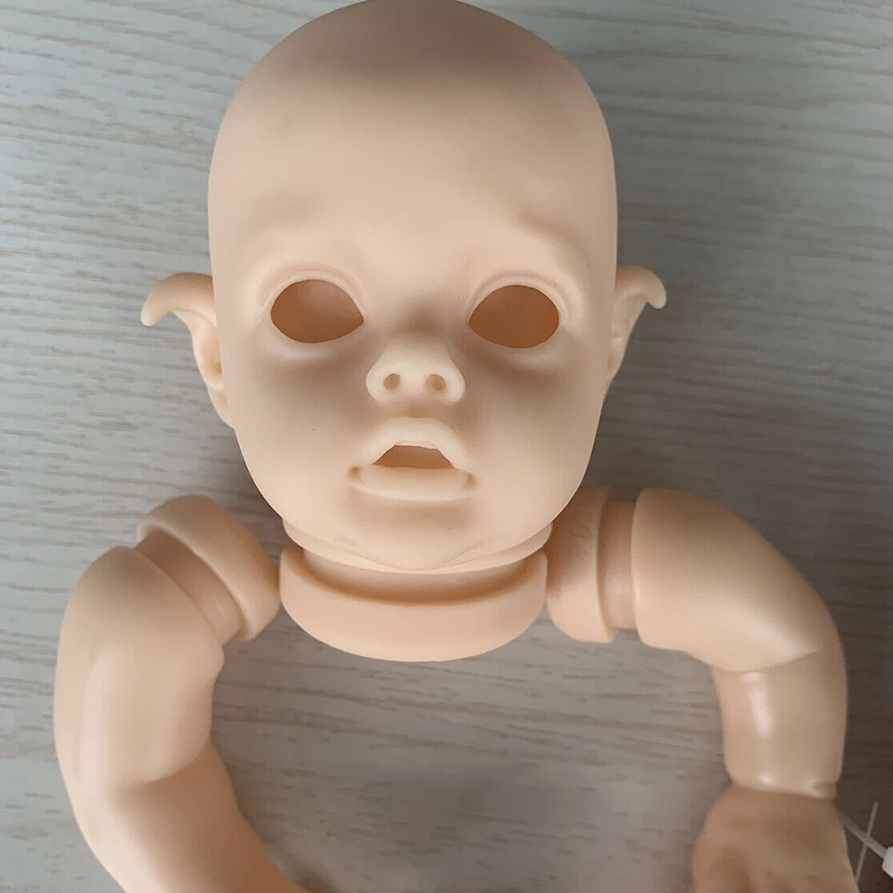 

Cloth Body Parts Self Assembly Soft DIY Lifelike Gifts Full Limbs Unpainted Vinyl Head Reborn Baby Doll Kit Real Touch Eyes