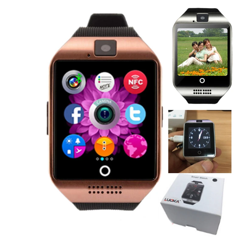 

Q18 Smart Watch 2020 For Lovers Camera Bluetooth Smartwatch SIM TF Card Slot Smart Watches Men Sport Fitness Activity Reloj