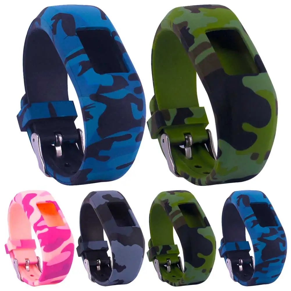 Силиконовый ремешок для часов Carmin Vivofit 3 камуфляжный браслет Garmin vivofit JR сменный