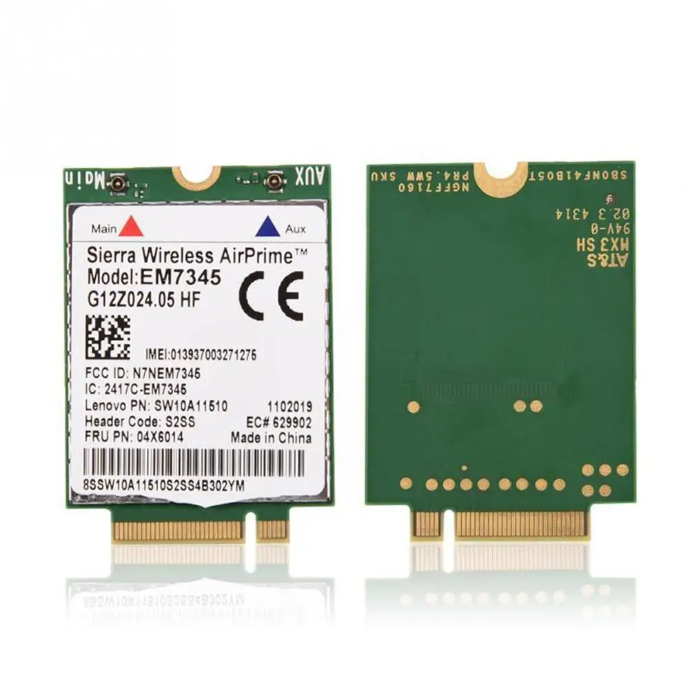 2019 Notebook Wireless Network card for Lenovo EM7345 LTE 4G module FRU 04X6014 T450 X250 X240 T440 L440 | Компьютеры и офис