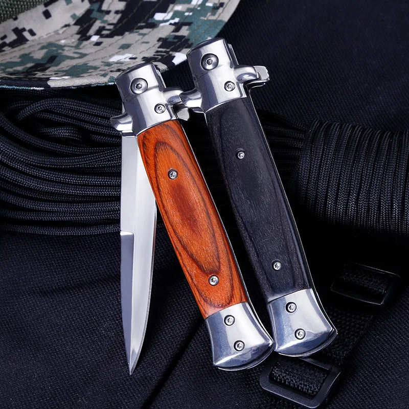 

DuoClang Multi-purpose Diving Survival Folding Blade Knife Steel Blade Tactical Stiletto Outdoor Fishing Knives