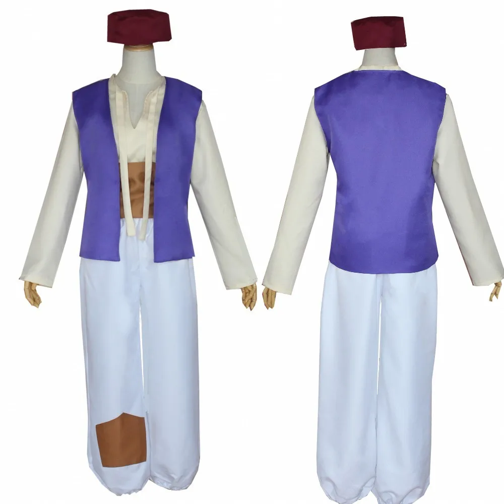 

Adults Boys Men Movie Anime Aladdin Jumpsuit Halloween Cosplay Costumes Party Role Play Dress Up Outfit Masquerade Carnival Suit
