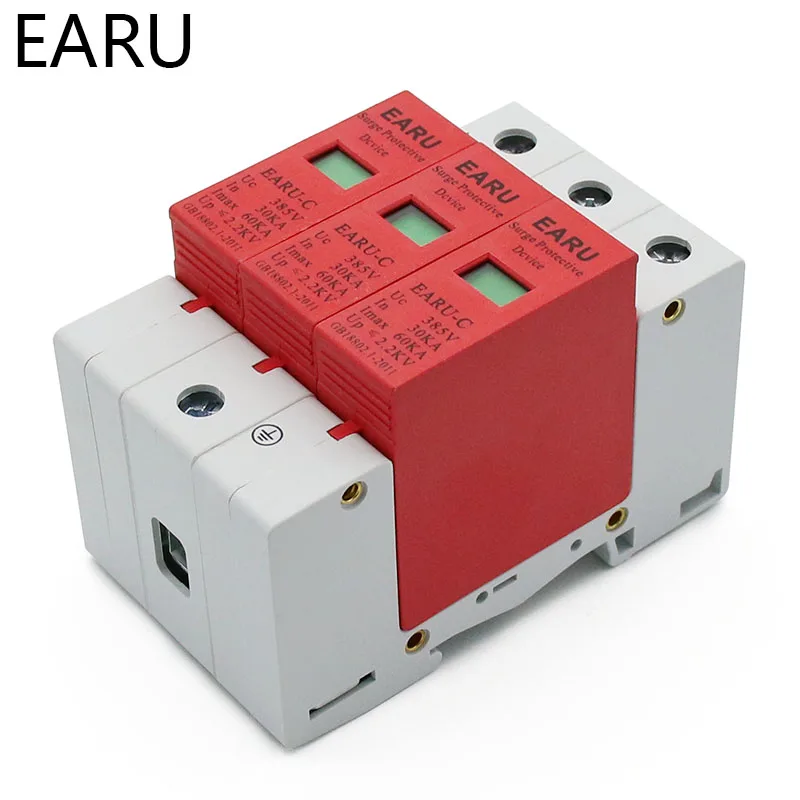 1 предмет переменного тока сетевой фильтр СПД 3 P фазы 30KA ~ 60KA 385V дом Lightning