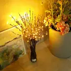 Цветочные лампы, работающие от батарейки, 20 лампочек для дома, Рождества, свадьбы, вечеринки, декоративные романтические лампочки