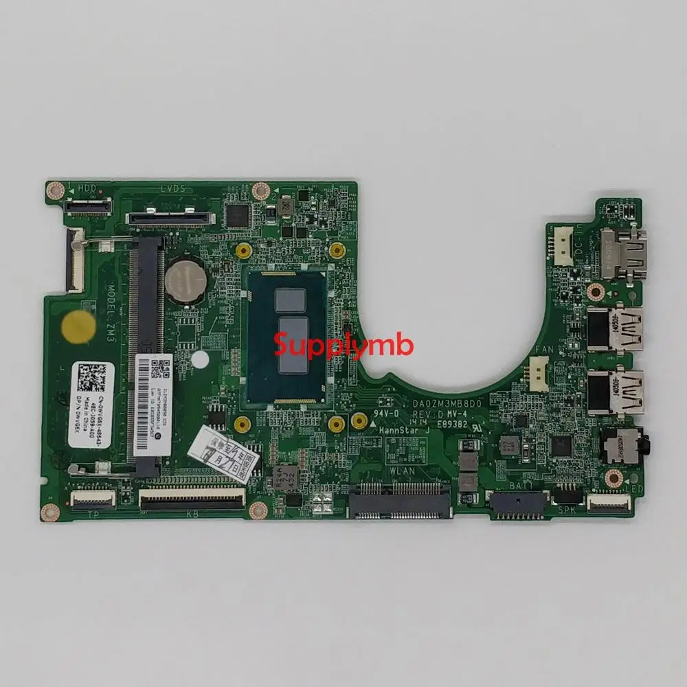 CN-0WVG6X 0WVG6X WVG6X DA0ZM3MB8D0 w Cel2955U CPU for Dell Inspiron 11 3137 NoteBook PC Laptop Motherboard Mainboard Tested