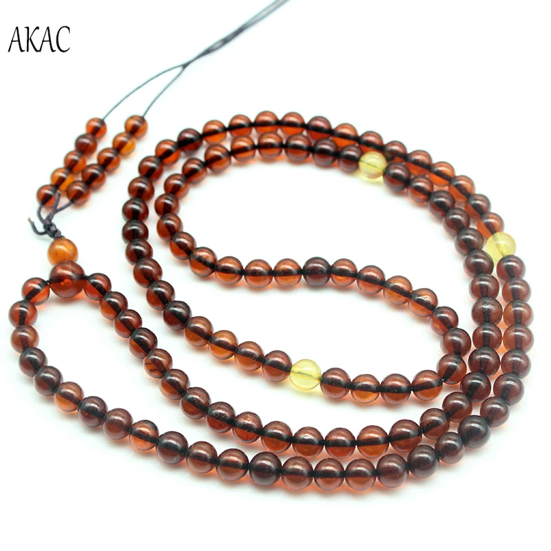 Бесплатная доставка бусины из натурального янтарного камня 6-8 мм | Украшения и