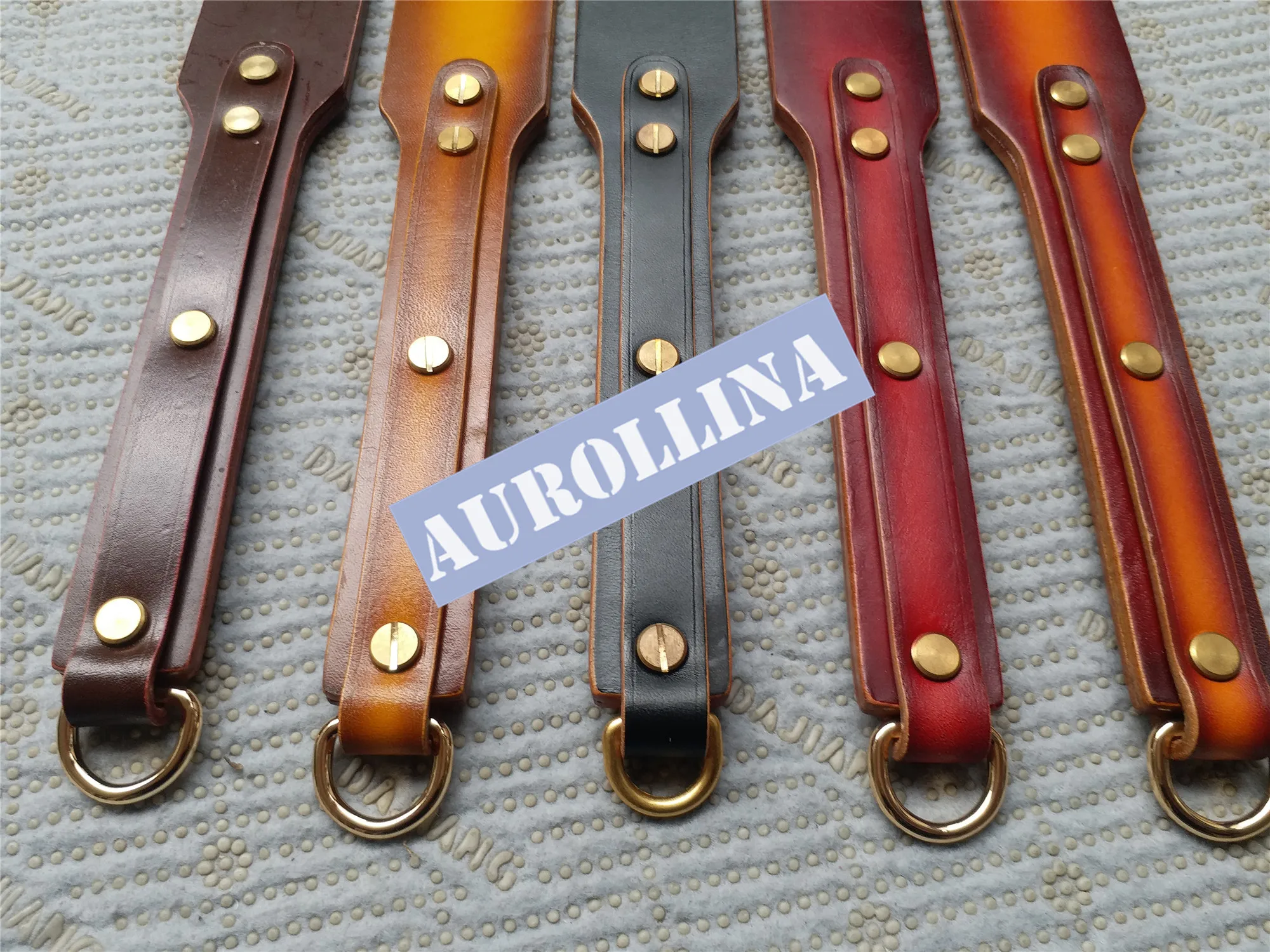 Fine Spanking Tool Set Adult Spanking Tool Kit Personalized Name Engraved GenuineLeather First Layer Cow Leather