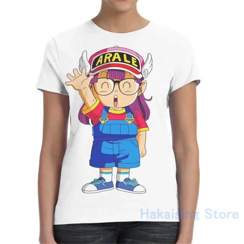Arale Norimaki Дизайнерская мужская футболка для женщин с принтом модная девочек топы