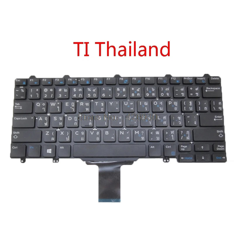 TI Thailand Ноутбук BG BR TI TR TW клавиатура для DELL 7350 E5250 E5270 E7250 E7270 E7450 E7470 болгарский Бразилия Таиланд турецкий китайский - Цвет: TI Thailand