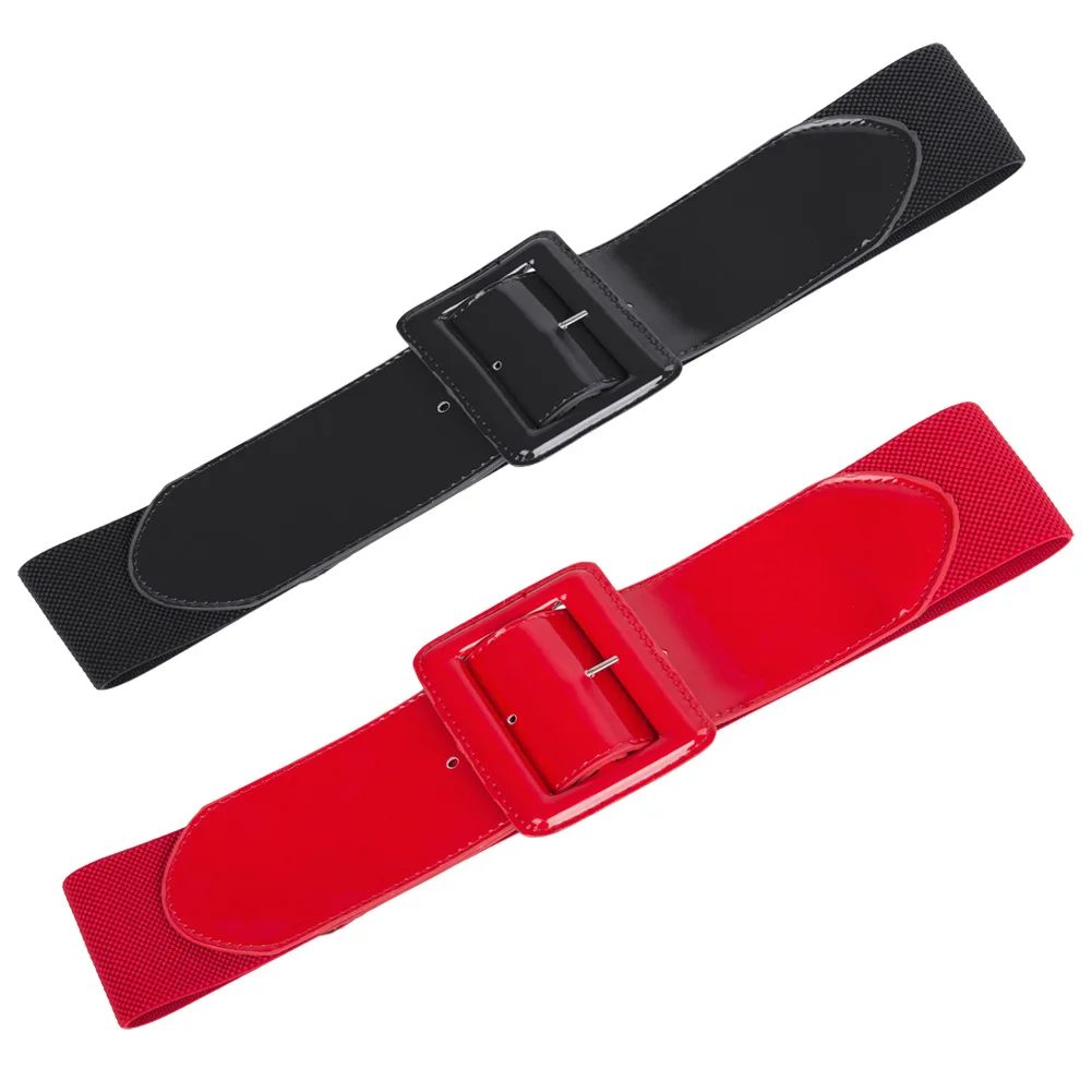 Женская кожаная эластичная лента с пряжкой практичная повседневная одежда