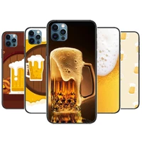 beer mug beer bubbles phone cases for iphone 12 pro max case 11pro max 8plus 7plus 6s iphone xr x xs mini mobile cell funda
