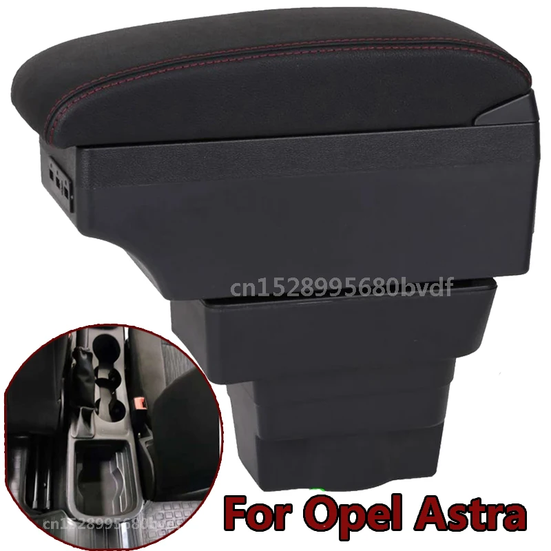 

Подлокотник для Opel Astra, ручной подлокотник для Opel Astra J, автомобильный подлокотник, контейнер для хранения, автомобильные аксессуары, USB, простая установка