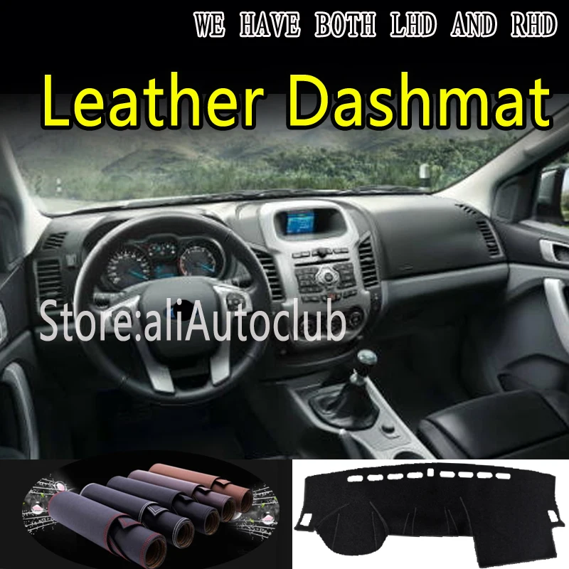 

Коврик кожаный для приборной панели ford ranger T6, 20112012, 2013, 2014, 2015