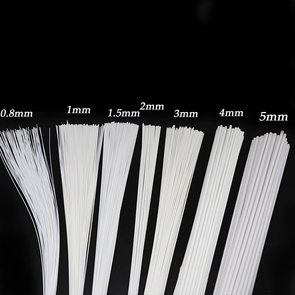 Белая круглая палочка материал модели здания АБС-пластик 1 5x100 мм длина 50 см