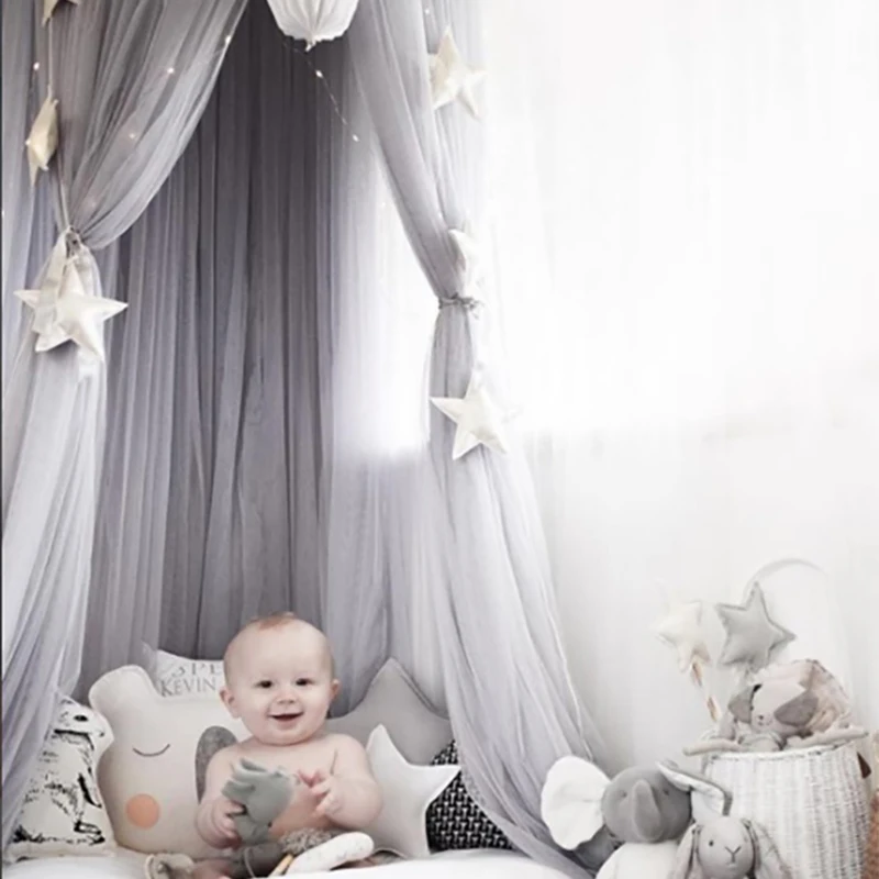 Hanging Mosquito Net Newborn Tent Canopy Children Bedding Round Mosquito Net For Baby Room Decor