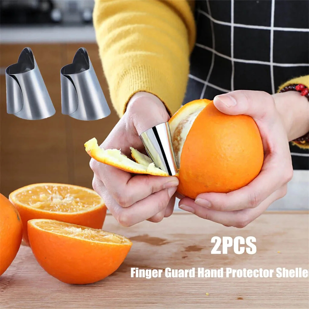Finger Guard Hand Protector Sheller Vegetables Peeling Safe Protection Tool Stainless Steel Kitchen Gadgets | Дом и сад