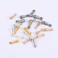 100 200pcslot 27 39mm water drops end beads for diy extender chains jewelry making findings necklace bracelet accessories