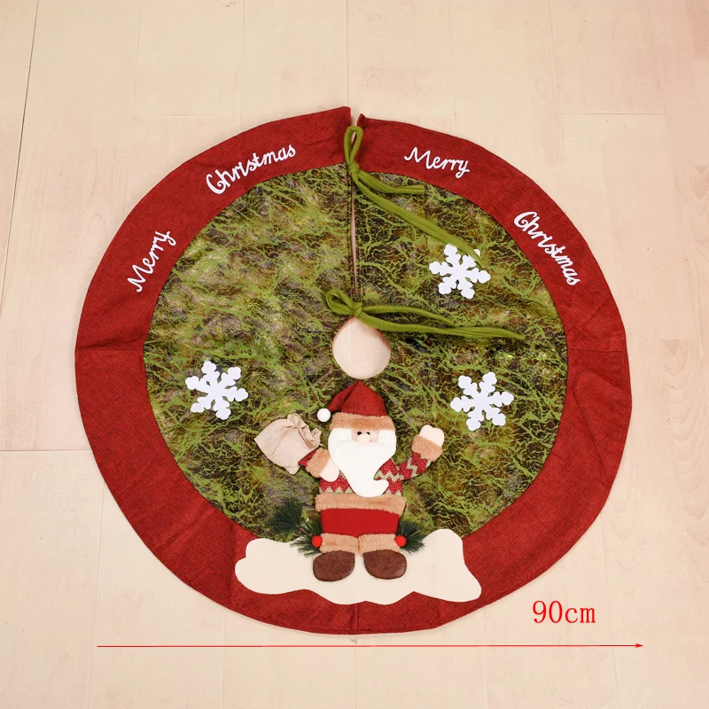 Санта-Клаус Снеговик Рождественская елка юбка ковер decoracion navidad Рождественская елка украшения falda arbol de navidad merry christmas