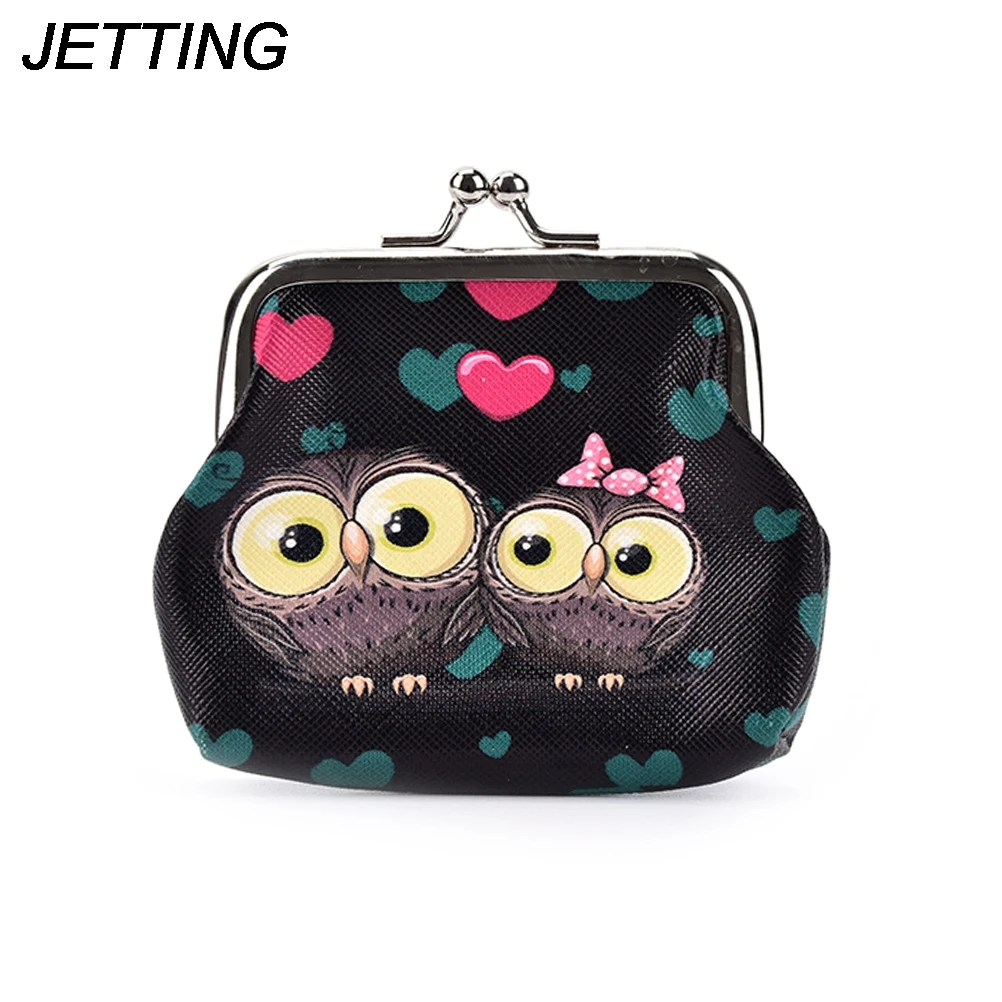 

1PCS Women Cute Coin Purse Wallet Women Purse Lovely Owl Pattern Printing Hasp Small Wallet Carteira Feminina Hot Selling