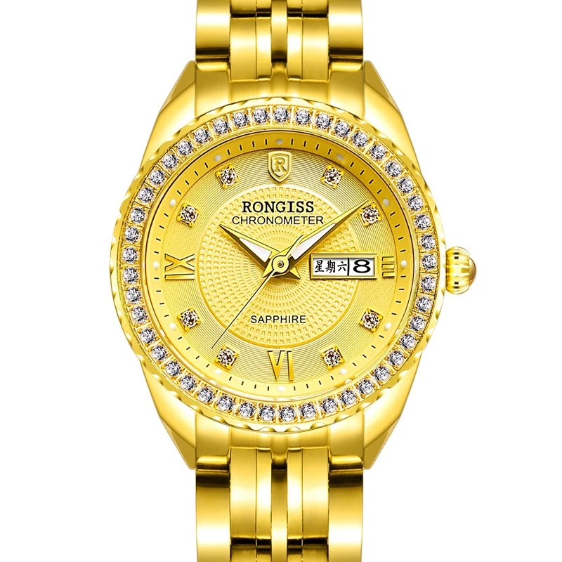 

BRAND LUXURY NEW WATCH LADIES GOLD-PLATED 18K DIAMOND TOP BUSINESS WOMEN WATCH AUTOMATIC MECHANICAL MULTIFUNCTIONAL FEMALE CLOCK