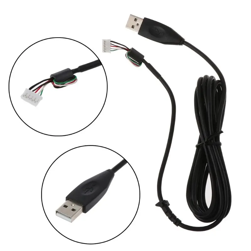 

Durable USB Soft Mouse Cable Line Replacement Wire for logitech G402 Mouse