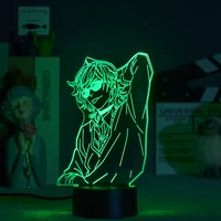 3d nightlight smart phone control japanese anime glasses man colored lights can change the bedroom atmosphere chamber decoratio