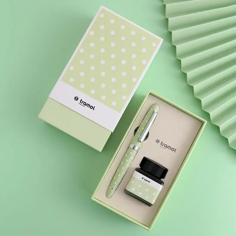 

Retro Business Fountain Pen Dot Signature Calligraphy with 25ml Ink Gift Box Set Student School Supplies