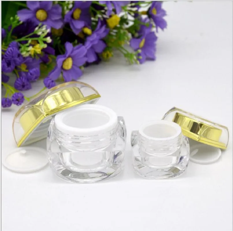 10g empty plastic acrylic bottle jar pot for eye cream serum essence sample test art nail skin care cosmetic packing | Красота и