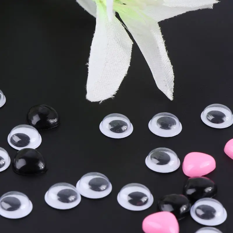 

150pcs Self-Adhesive Plastic Safety Eyes With 75pcs Flat Noses For Bear Doll Puppet Handmade Crafts Children DIY Toys
