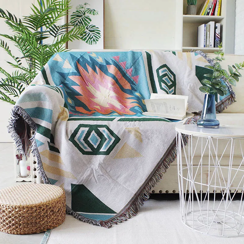 Вязаное одеяло для дивана детское кресло диванское плед пляжные купальные